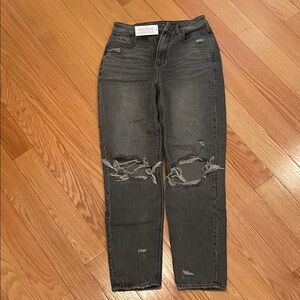 American Eagle Outfitters Black Distressed Women's Jeans